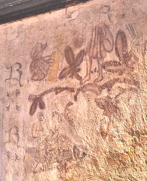 The wallpainting of the seven corporal works of mercy